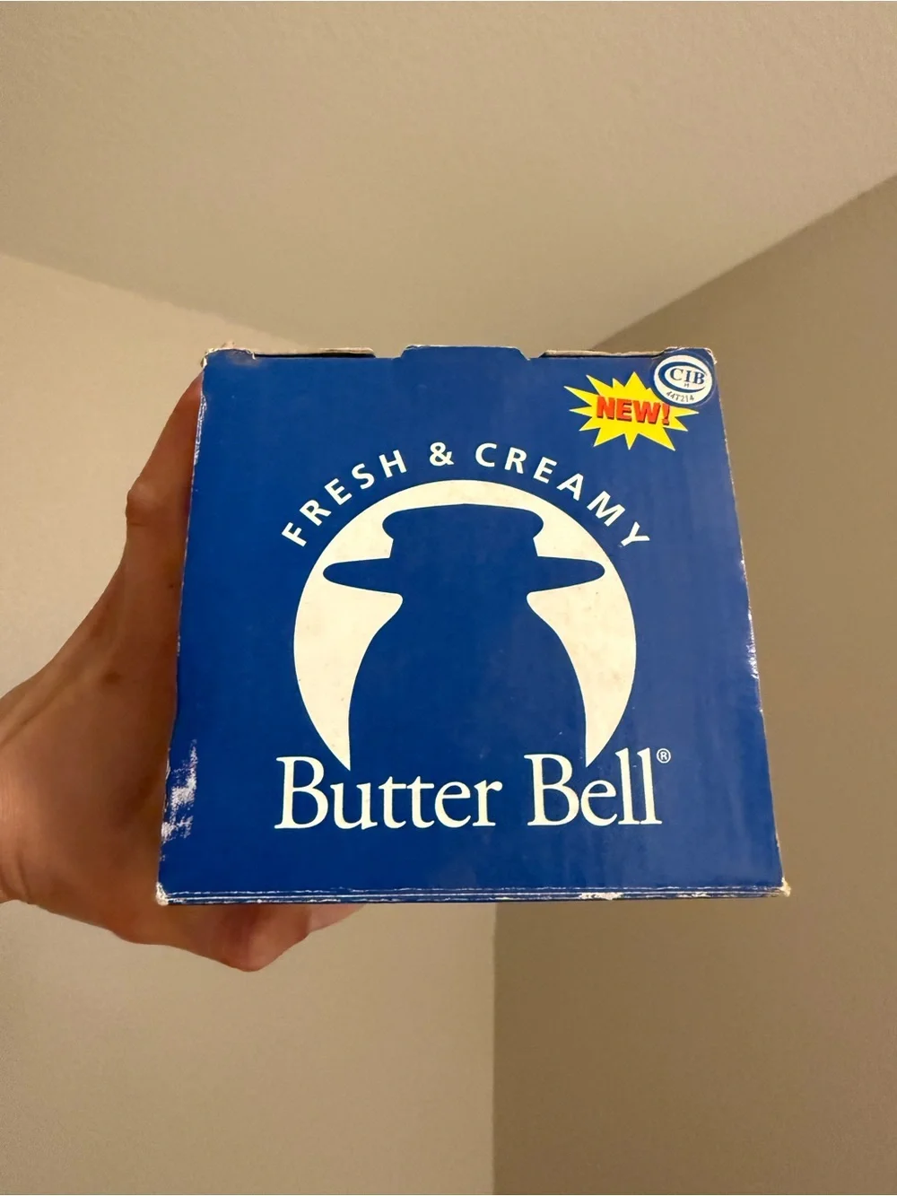 Vtg Butter Bell White Butter Keeper Crock NWT